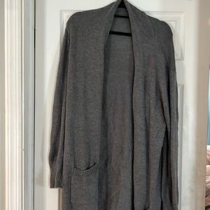 Long grey cardigan